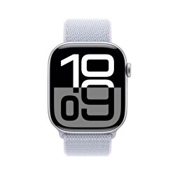 Apple Watch Series 10 GPS + Cellular 42mm Gümüş Rengi Alüminyum Kasa Bulut Mavisi Spor Loop MWX53TU/A