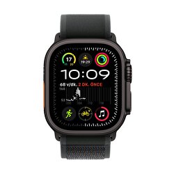 Apple Watch Ultra 2 GPS + Cellular 49mm Siyah Titanyum Kasa Siyah Trail Loop - M/L MX4V3TU/A