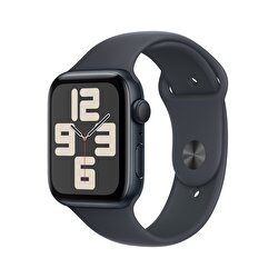 Apple Watch SE GPS 40mm Gece Yarısı Alüminyum Kasa Gece Yarısı Spor Kordon - M/L MXE93TU/A