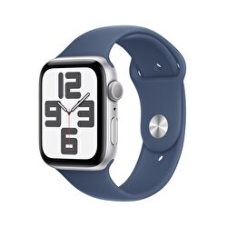 Apple Watch SE GPS 40mm Gümüş Rengi Alüminyum Kasa Kot Rengi Spor Kordon - S/M MXEC3TU/A
