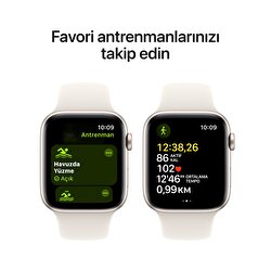 Apple Watch SE GPS 40mm Yıldız Işığı Alüminyum Kasa Yıldız Işığı Spor Kordon - S/M MXEF3TU/A