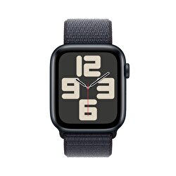 Apple Watch SE GPS 44mm Gece Yarısı Alüminyum Kasa Mürekkep Moru Spor Loop MXEP3TU/A