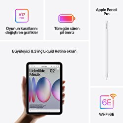 Apple iPad Mini 256GB 8.3 inç  Wi-Fi Yıldız Işığı  MXND3TU/A
