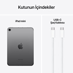 Apple iPad Mini 128GB 8.3" Wi-Fi + Cellular Uzay Grisi MXPN3TU/A
