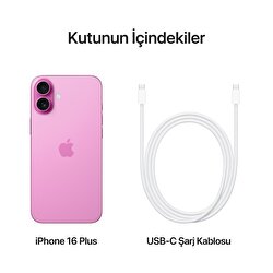 Apple iPhone 16 Plus 128GB Pembe  MXVW3TU/A