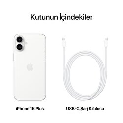 Apple iPhone 16 Plus 256GB Beyaz  MXWV3TU/A