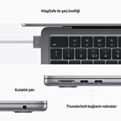 MacBook Air 13" M2 8CPU 8GPU 16GB / 256GB Uzay Grisi Z15S00120