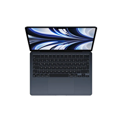 MacBook Air 13 inç M2 Çip  8 Çekirdekli CPU 10 Çekirdekli GPU 24GB Bellek 512GB SSD Gece Yarısı  Z1610040N