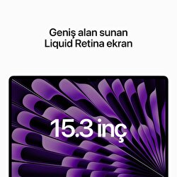 15 inç MacBook Air- Uzay Grisi 8CPU M2 512SSD 24GB Z18N000T0