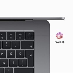 15 inç MacBook Air M2 - Uzay Grisi 8CPU 10GPU 512 SSD 16GB RAM Z18N000UY