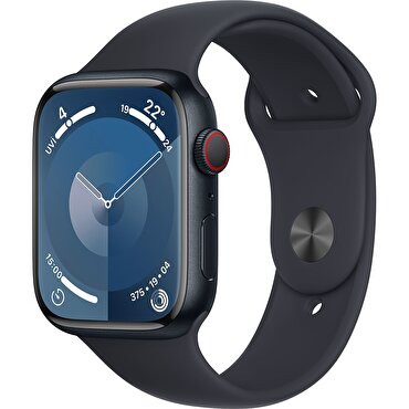 TEŞHİR - Apple Watch Series 9 GPS + Cellular 45mm Gece Yarısı Alüminyum Kasa Sport Band 