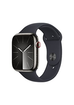 TEŞHİR - Apple Watch Seres 9 GPS + Cellular 45mm Grafit Paslanmaz Çelik Kasa