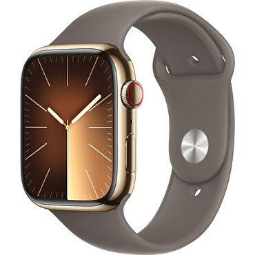 TEŞHİR - Apple Watch Series 9 GPS + Cellular 41mm Altın Rengi Paslanmaz Çelik Kasa