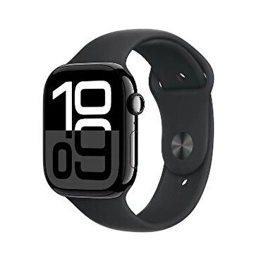 Teşhir - Apple Watch Series 10 GPS 46mm Simsiyah Alüminyum Kasa - Spor Kordon S/M