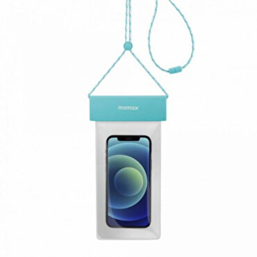 Momax Su Geçirmez Askılı iPhone Koruyucusu - Mavi