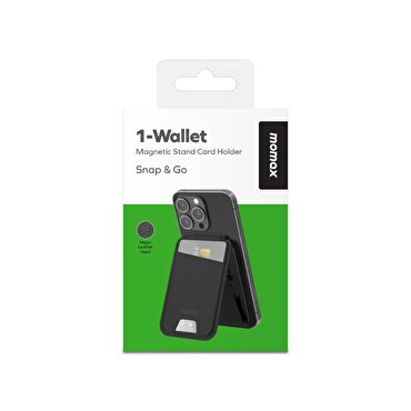 Momax iPhone MagSafe Wallet - Siyah