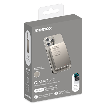 Momax QMag X2 35W 20000mAh MagSafe Powerbank-TTyum