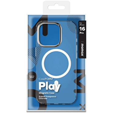 Momax iPhone 16 Pro Play MagSafe Kılıf - Şeffaf