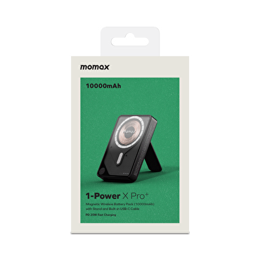 Momax XPro MagSafe Stand 10000mAh Powerbank-Siyah