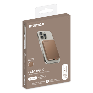Momax Q.Mag X 5000 mAh MagSafe Powerbank - Çöl