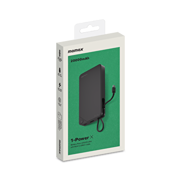 Momax 1-Power X1 20000 mAh Powerbank - Siyah