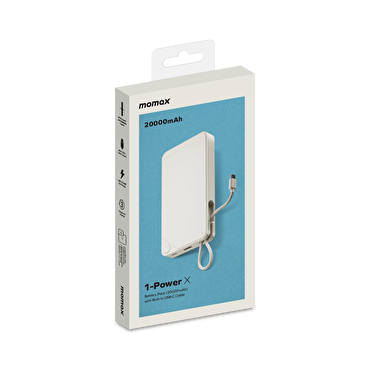 Momax 1-Power X1 20000 mAh Powerbank - White 