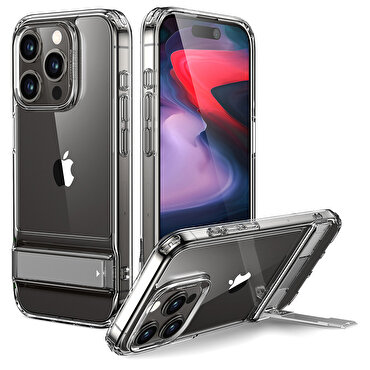 ESR iPhone 15 Pro Kickstand Silikon Kılıf-Şeffaf 