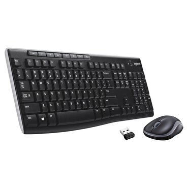 Logitech MK270 Kablosuz Klavye ve Mouse - Siyah