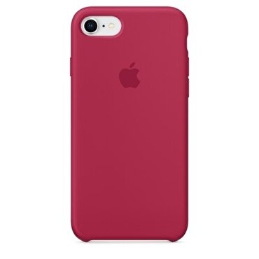 Apple Silikon iPhone 8 / 7 Kılıfı (Gül Kırmızısı)