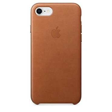 Apple Deri iPhone 8 / 7 Kılıfı (Klasik Kahve)