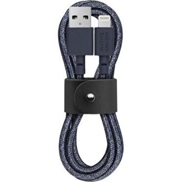 Native Union Şarj Kablosu Lightning Belt Cable 1.2m Indigo