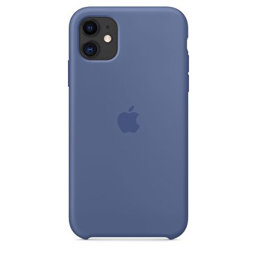 iPhone 11 için Silikon Kılıf - Loş Mavi