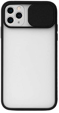 Piili iPhone 11 Pro Max Cam Slide Kılıf - Siyah 6944628910218