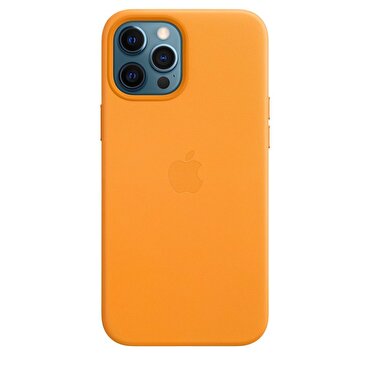 iPhone 12 Pro Max için MagSafe özellikli Deri Kılıf - Kaliforniya Turuncusu MHKH3ZM/A