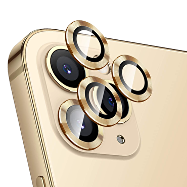 Piili iPhone 13 / Mini Lens Koruyucu - Altın