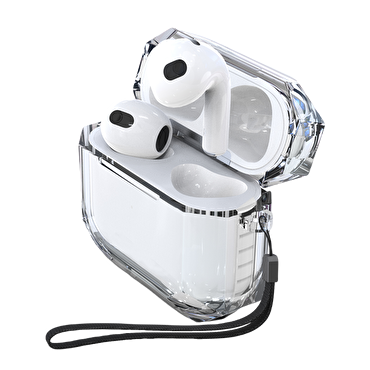 Piili Airpods 1 / 2. Nesil Fit Strap Kılıf - Siyah