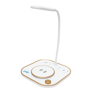 Piili 4 in 1 Led Işıklı Manyetik Şarj Cihazı-Beyaz