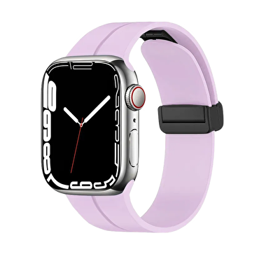 Piili Apple Watch 38-40-41 mm Rubber Kayış Lila