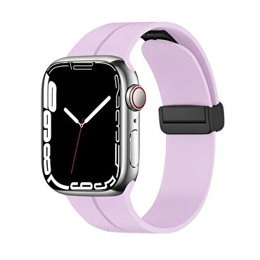 Piili Apple Watch 38-40-41 mm Rubber Kayış- Pembe