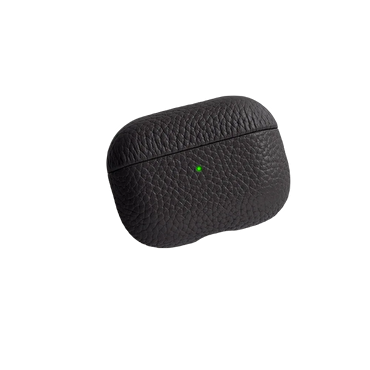 Piili Airpods Pro 2 Deri Kılıf - Siyah