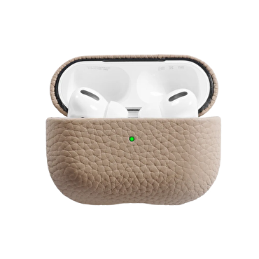 Piili Airpods Pro 2 Deri Kılıf - Gri