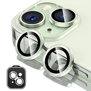 Piili iPhone 15 / Plus HD Lens - Yeşil