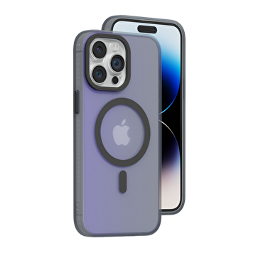 Piili iPhone 15 Pro Max Neon MagSafe Kılıf - Siyah