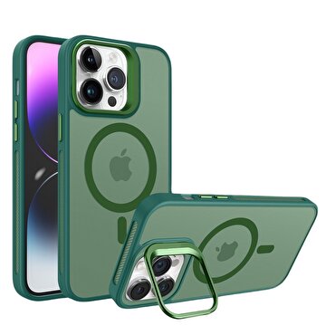 Piili iPhone 15 ProMax Metal Bracket MagSafe-Yeşil
