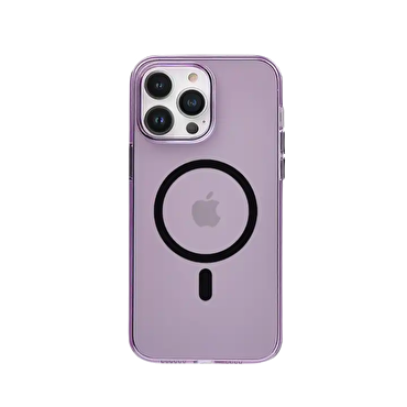 Piili iPhone 15 İnce Magsafe Kılıf - Mor