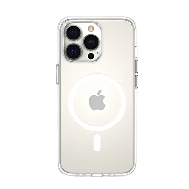 Piili iPhone 15 Pro İnce Magsafe Kılıf - Beyaz