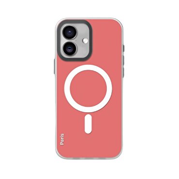 Piili iPhone 16 Phantom Magsafe Kılıf Kırmızı