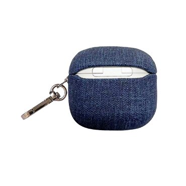 Piili Airpods 4.Nesil Kumaş Case - Mavi