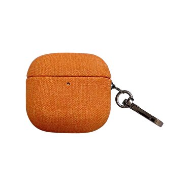 Piili Airpods 4.Nesil Kumaş Case - Turuncu
