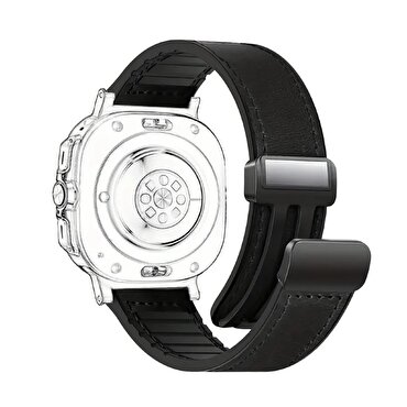 Piili  Watch 42-44-45-46-49 mm Kayış Siyah